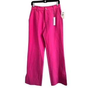 Sanctuary Womens Pink Wide Leg Split Hem Tailored Pants Size 27